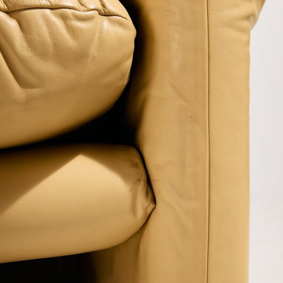 Image 1 of MK11585 Juego de cuero Maralunga de Vico Magistretti para Cassina. Juego de 3