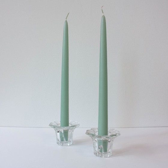 Candelabros de cristal estilo Reims de los años 80 – Portavelas, Glass (photo 2 of 10)