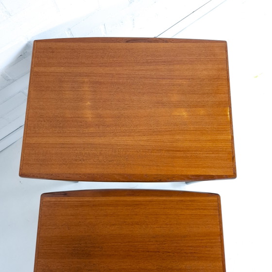 Image 1 of Vintage mimiset nesting tables Deens design teakhout