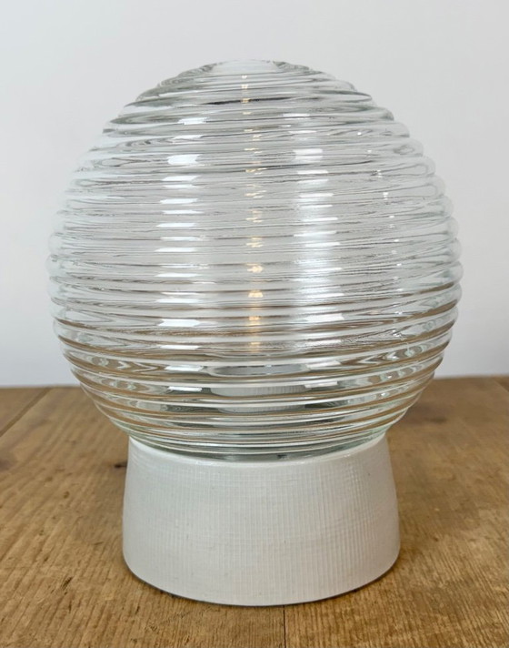 Plafonnier vintage en porcelaine blanche, années 1970 – Glass, Ceramic (photo 3 of 12)
