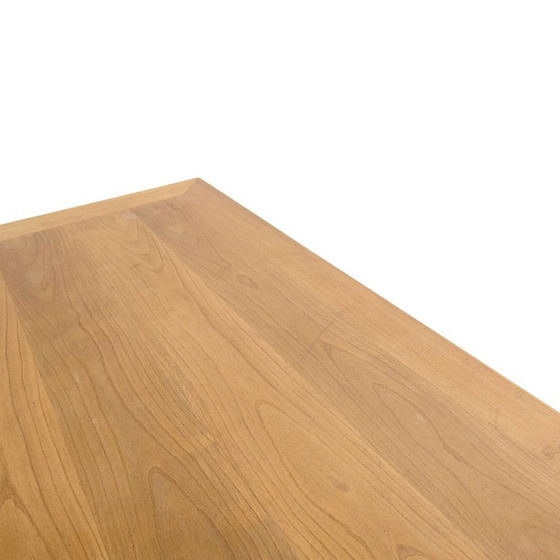 Table de salle à manger vintage en chêne avec tiroir, rustique de ferme, Ligne Roset (photo 6 sur 10)