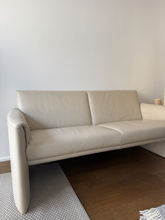 Image 1 of Sofá Leolux Boavista de diseño, 3 plazas, piel beige.