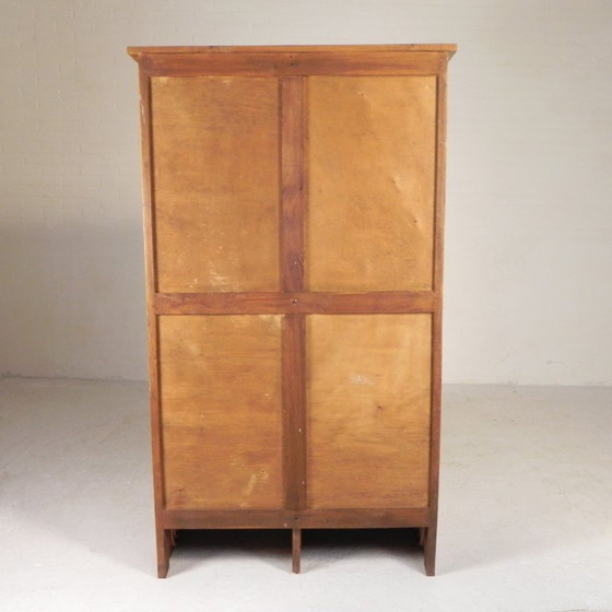 Armadio a serrandina in rovere con 2 ante, alto 150 cm, anni '30 – Cassettiere, Legno (photo 18 of 21)