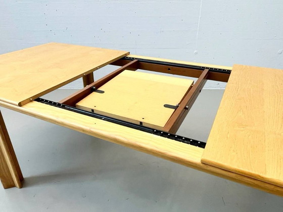 Image 1 of Set: 6 Stühle Modell Monk und Tisch von Afra und Tobia Scarpa für Molteni, 1973