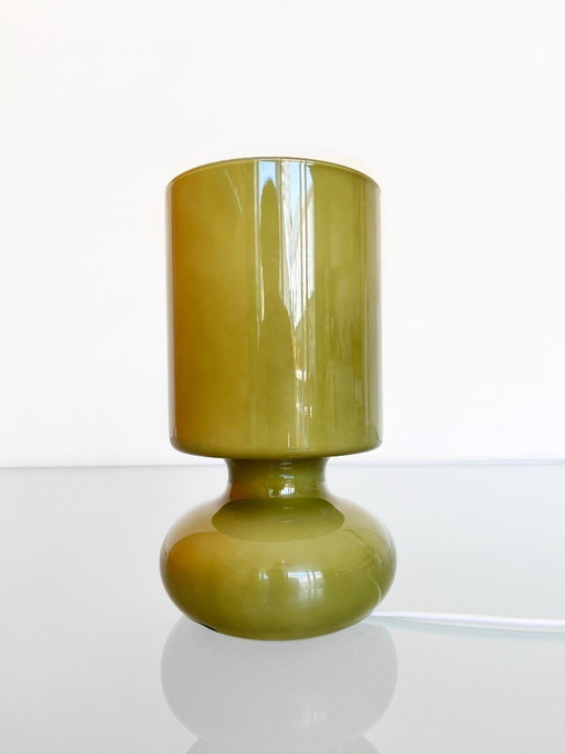Vintage IKEA Lykta - moss green table lamp
