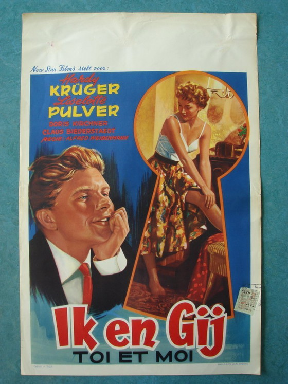 Image 1 of Partij originele filmposters uit de jaren 50-60