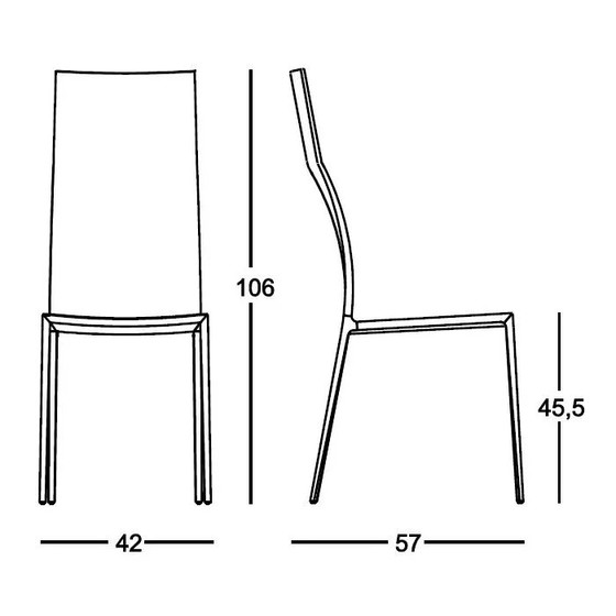 Sedie Zanotta Lialta con rivestimenti sfoderabili grafite, 8 pezzi – Set da pranzo, Aluminium, Polyester (photo 13 of 15)
