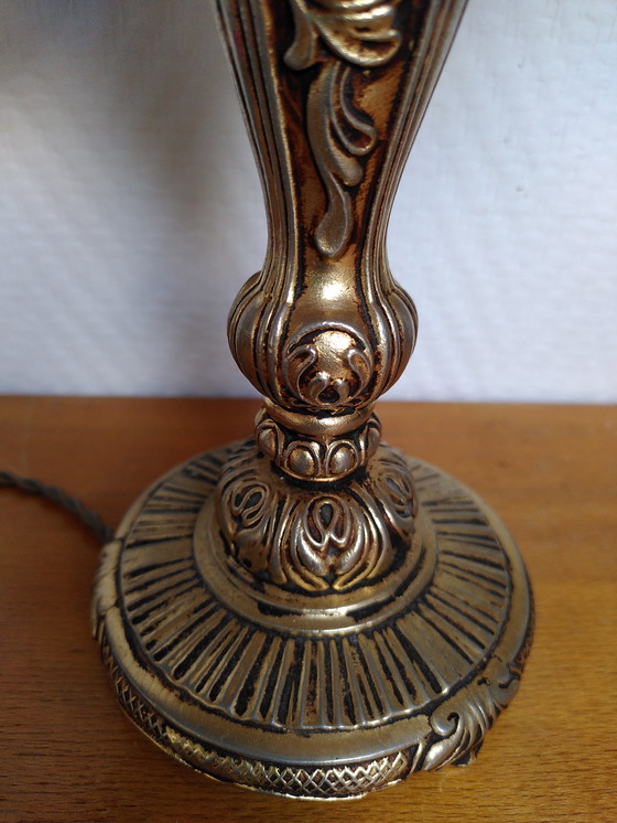 Image 1 of Coppia di lampade antiche, base in bronzo