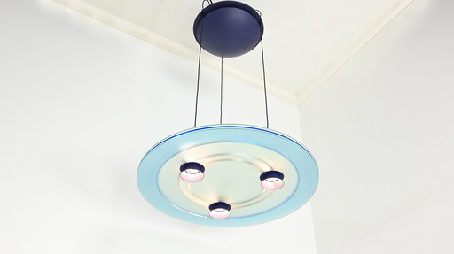 Perry King & Santiago Miranda, Hanglamp model Aurora 1040 voor Arteluce. Italië, C.1980