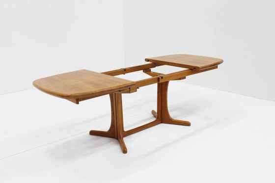 Image 1 of Vintage Danish Oval Extendable Dining Table Solid Teak