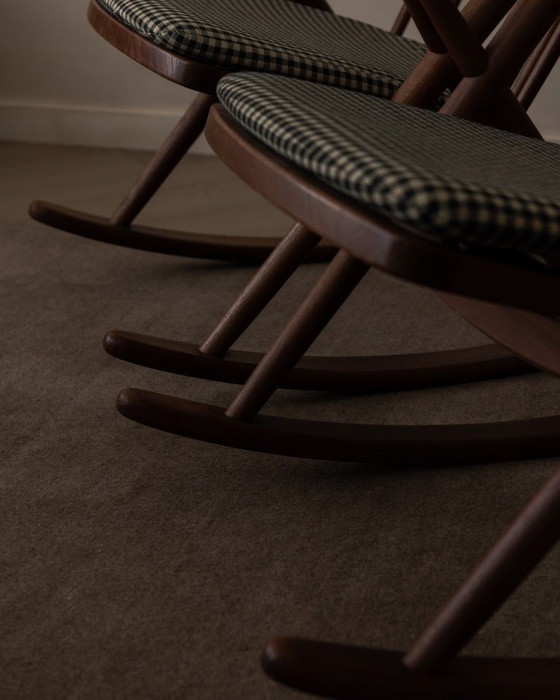 Image 1 of Dänischer Teak-Schaukelstuhl Modell 182 von Frank Reenskaug für Bramin, 1950er Jahre