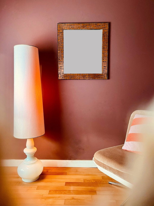 Pièce unique ! Miroir design Herbert Hirche des années 1970