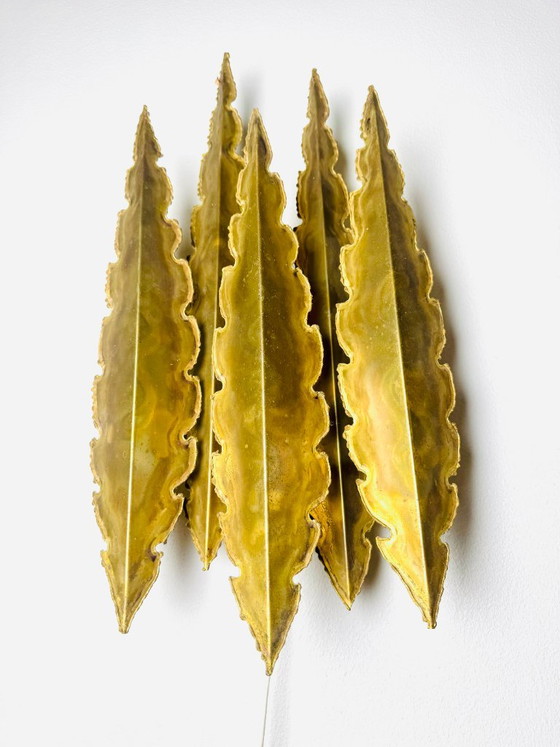 Large Model 5195 brutalist wall light by Svend Aage Holm-Sørensen for Holm-Sørensen & Co., Denmark, 1960s (photo 2 of 9)