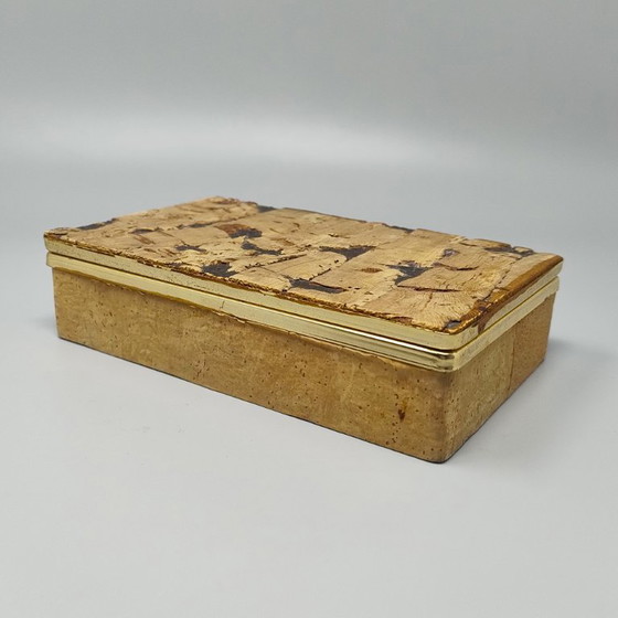 1970s Astonishing Box Crafted From Sardinian Cork. Made in Italy – Decorative Objects (photo 4 of 10)