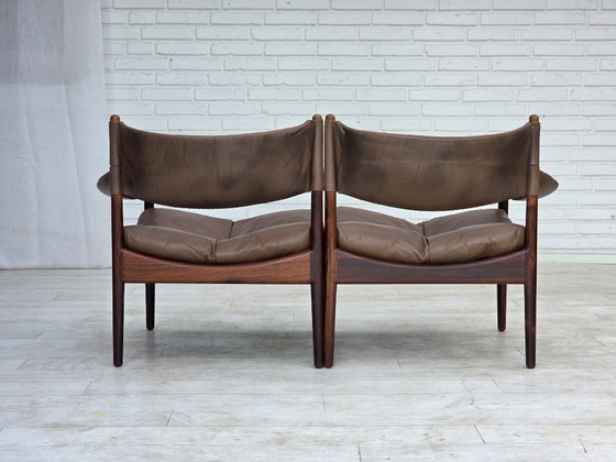 Jaren 70, Deens Design van Kristian Vedel, Modulaire bank, Model Modus. – Modulaire banken, Wood (photo 14 of 25)
