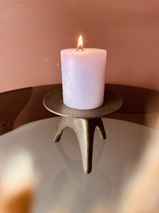 Image 1 of Unico! Candeliere brutalista in bronzo anni '60.