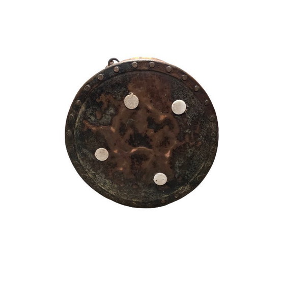 Image 1 of Cubo de leche antiguo de cobre clavado, siglos XVIII/XIX