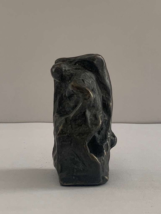 Image 1 of Alfred Hrdlicka - Study for Anthropos, 1981, fully sculpted tin casting, numbered with artist's signature and foundry stamp