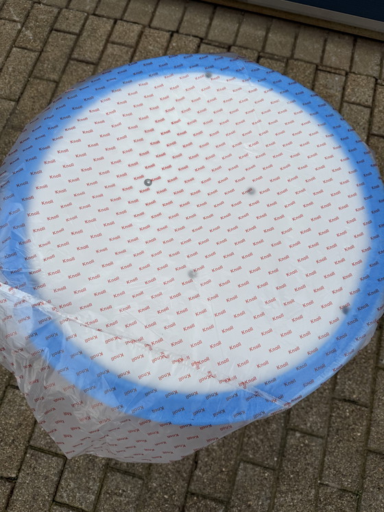 Image 1 of Original Carrara marble round Knoll Tulip dining table (120cm)