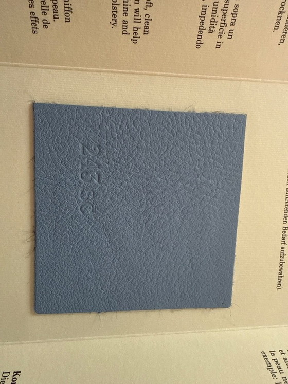 Divano Poltrona Frau Blu Lavanda Ottime Condizioni – Divani 3 posti, Leather, Wood (photo 4 of 5)