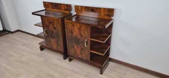 Image 1 of Mesitas de noche Art Déco de Amalfi de 1920.