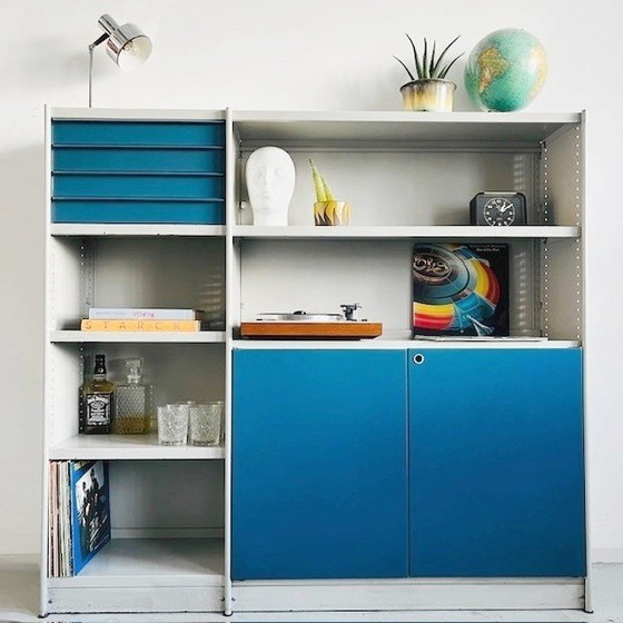 Image 1 of Bibliothèque industrielle vintage Stabilux Friso Kramer Ahrend de Cirkel 1950