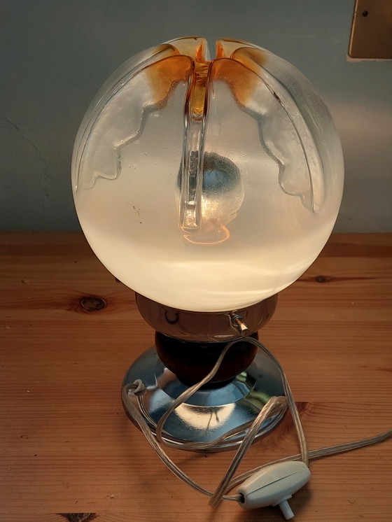 Image 1 of Lámpara de mesa espacial de mediados de siglo diseñada por Toni Zuccheri para Mazzega