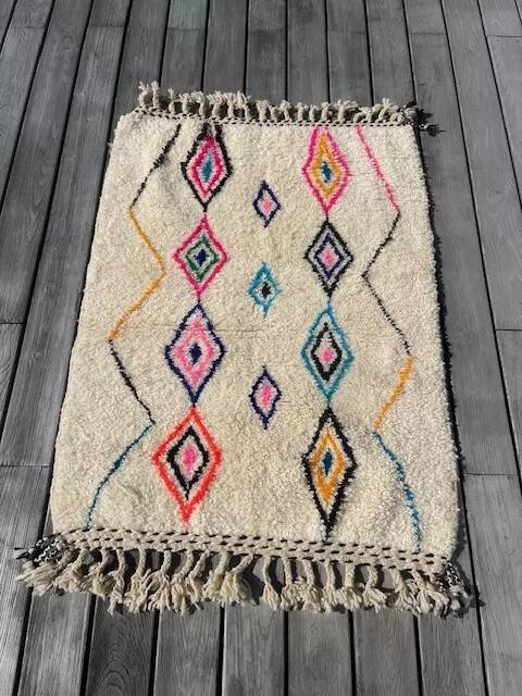 Tappeto berbero Azilal colorato – Tappeti, Wool, Cotton, Bohemian (photo 7 of 9)