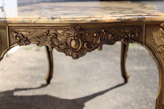 Image 1 of French Marble Coffee Table 70s