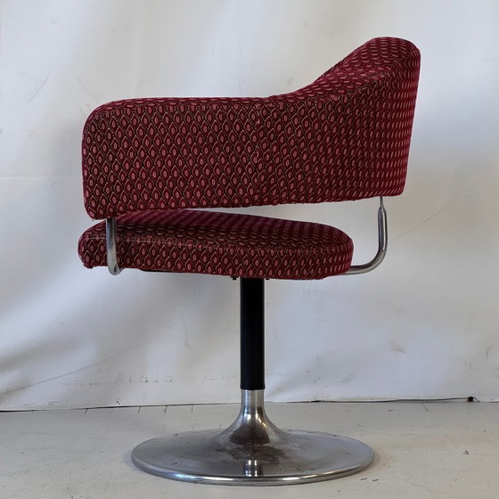 Image 1 of Fauteuil pivotant en acier Space Age, années 1960