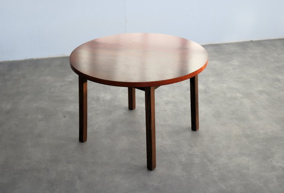 Image 1 of vintage round wooden table