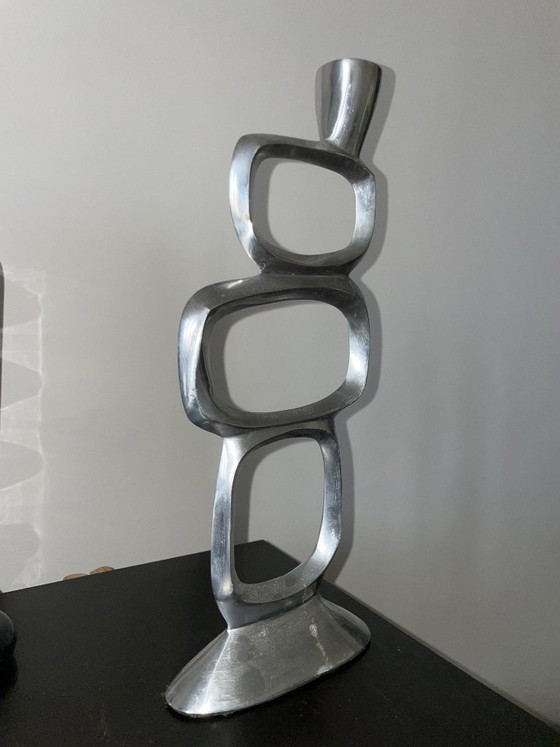Scultura di Matthew Hilton degli anni '80 – Portacandele, Aluminium (photo 4 of 9)
