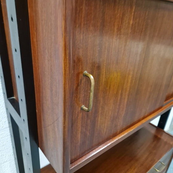 Vintage wall cabinet modular wall rack Formule furniture bookcase – Shelving unit, Wood (photo 12 of 15)