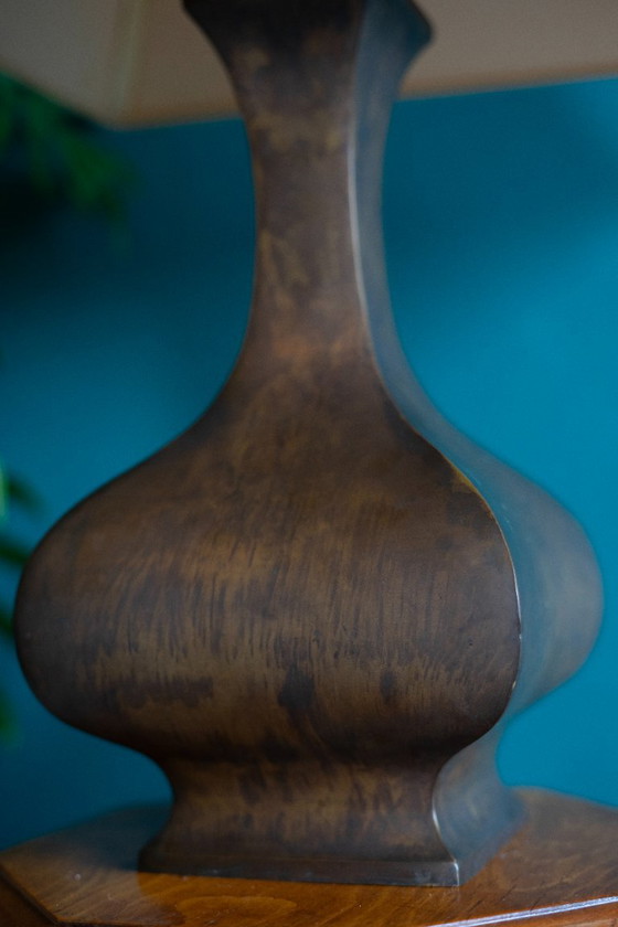 Grande lampada vintage italiana – ottone/bronzo – anni '70 – stile Il Punto – Lampade da tavolo, Brass (photo 7 of 9)