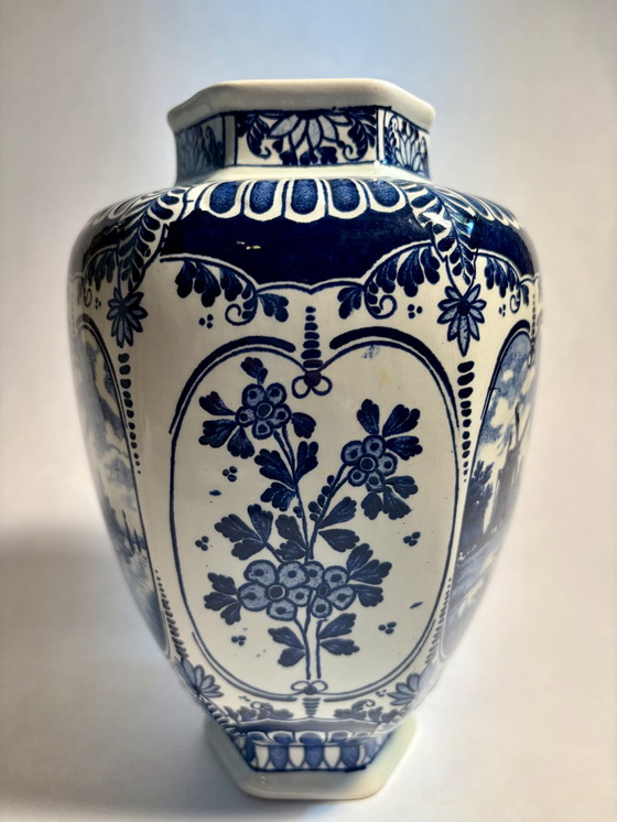 Image 1 of Delft blue vase by Boch