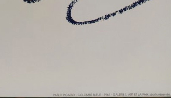 Image 1 of "Colombe Bleue, 1961". Signed and dated in the plate.
