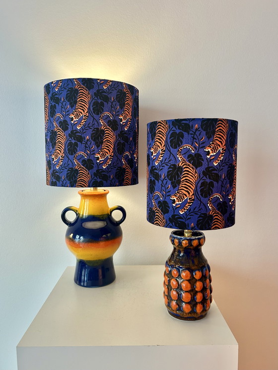 Image 1 of Upcycled table lamp from West Germany, Pop-Art vase by Bay Keramik