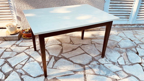 Image 1 of Vintage Solid Oak Farmhouse Table