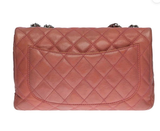 Borsa CHANEL Timeless/Classique in cuoio rosa - 100658