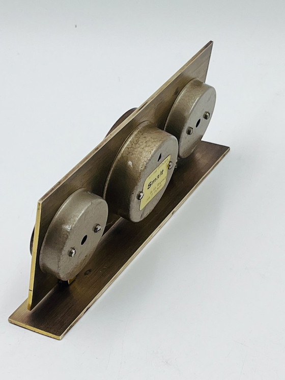 Image 1 of Vintage 1970s West Germany Weather Station – Brass Triptych