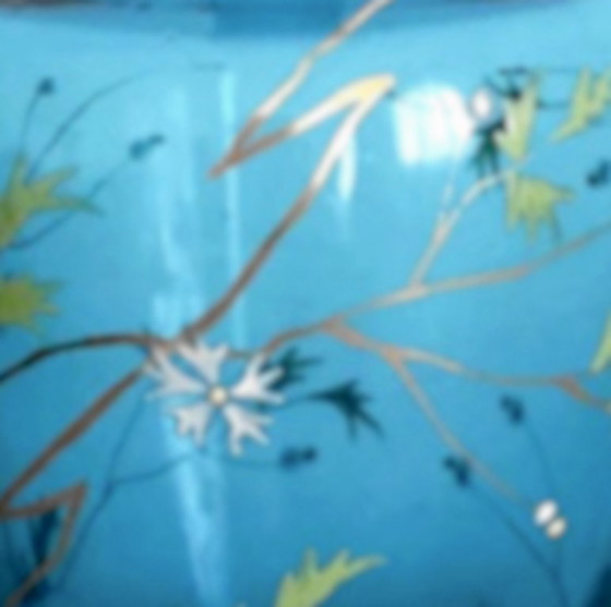 Image 1 of GLASVASE – BLAU – JUGENDART