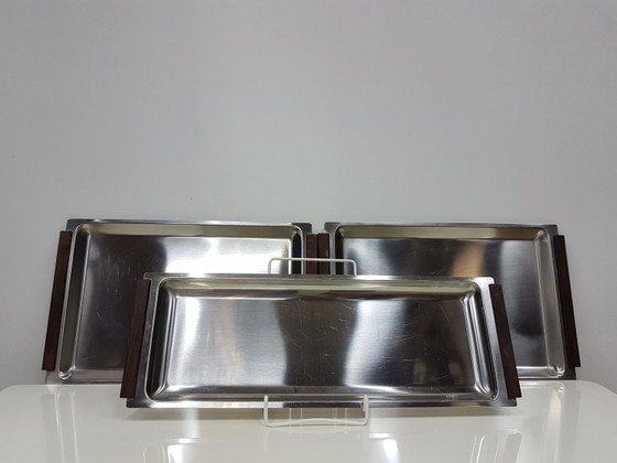 Dienbladen, Denemarken, jaren 60, Set van 3 – Tafelaccessoires, Scandinavian (photo 5 of 17)