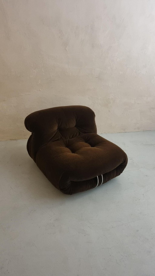 Sillón Soriana Afra y Tobia Scarpa Cassina 1969 Diseño Vintage