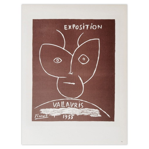 Pablo PICASSO AF 1955 - Exposition Vallauris II poster 1959