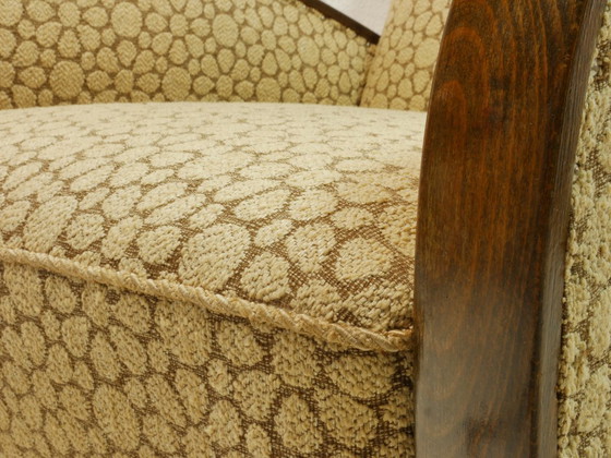 Image 1 of Poltrona vintage, anni '60, modello Mid-Century, rivestimento color crema-marrone, Germania