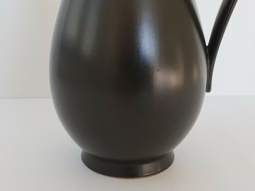 PICHET FRANCAIS VINTAGE 1950 SIGNE P.L. BRIGITTE CERAMIQUE NOIRE 50S 1950S 50'S