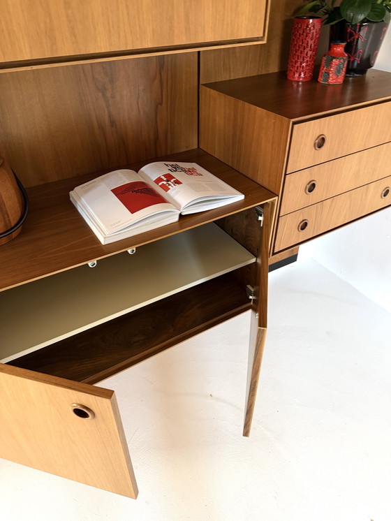 Image 1 of Vintage XL modular walnut wall system '80