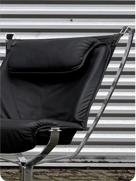 Image 1 of Set vintage Vatne Møbler Falcon di Sigurd Resell: 2 alti + 2 bassi + Hocker