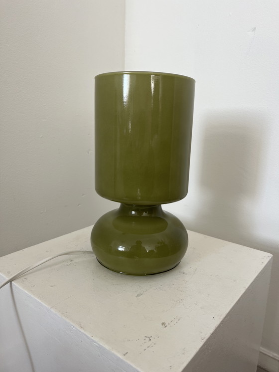 Image 1 of Lampe à tafel Lykta olijfgroene vintage
