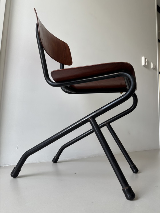 Image 1 of Vintage School Chair unique model 1970s